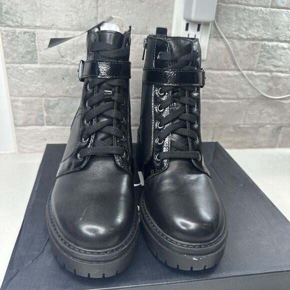 Naturalizer Jac Womens Water Repellent Ankle Combat & Lace-up Boots Size 9M NIB - Picture 1 of 5